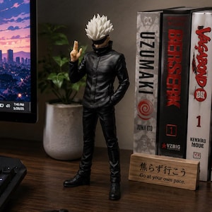 Satoru Gojo Jujutsu Kaisen 3D Printed Figure Desk Buddy Anime Decor 20 cm image 1