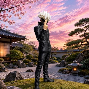Satoru Gojo Jujutsu Kaisen 3D Printed Figure Desk Buddy Anime Decor 20 cm image 10