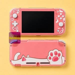 Cat Protective Case for Nintendo Switch Lite | Clear Crystal Hard Shell Cover | Anti-Scratch NS Lite Console Case| Switch Cover| 360