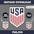USA Soccer Crest SVG PNG \u2013 National Football Team Logo (Digital Download) product logo