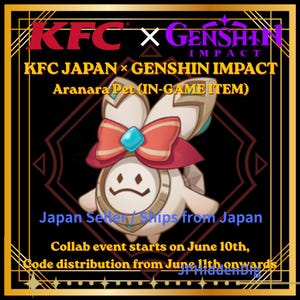 Genshin Impact x Japan KFC Alhaitham And Kaveh Aranara Pet Redeem Code Only