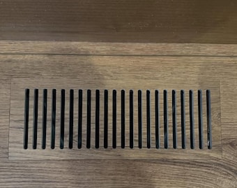 Rejilla de ventilación para suelo de madera maciza de ingeniería a medida / Rejilla de suelo empotrada / Cubierta de ventilación para suelo de madera / Fabricada con su propio suelo