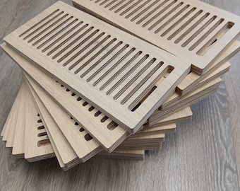 Madera dura de ingeniería Coast / Faro / Ventilación de piso empotrada 4x10 / Registro de piso con compuerta metálica