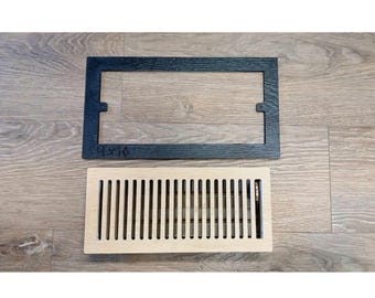 LVP, Laminate & Hardwood Floor Vent Installation Template | For AVA Edge Custom Flush Floor Vents | 4x10, 4x15, 6x12
