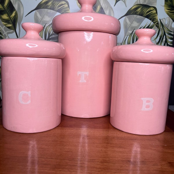 Ceramic Kitchen Canisters Etsy
