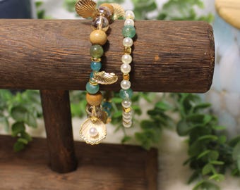 L'ensemble de bracelets Le petit coquillage le plus mignon.
