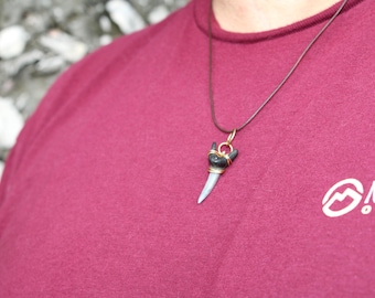 Collier homme dent de requin tigre sable ! (L'un de mes préférés !!!)