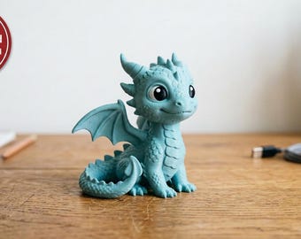 3D Printed Dragon Toy STL File, Dinosaur Gifts, Dragon Decor STL, Dragon Statue