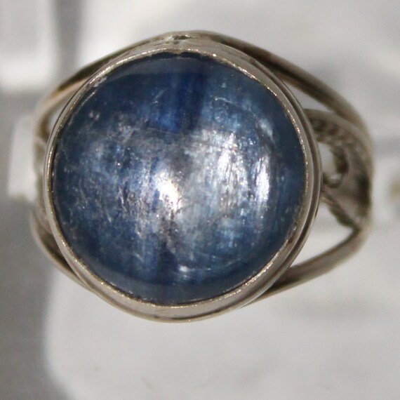 Kyanite ring 15x15x4 mm | Etsy