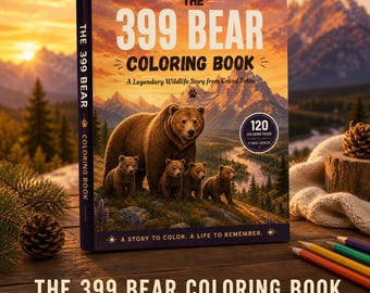 120 pages de coloriage d'ours, livre de coloriage animalier, cadeau pour les amoureux des ours, livre de coloriage pour enfants, livre de coloriage nature