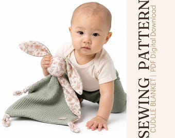 Patron de couture PDF à télécharger | Modèle de couverture réconfortante pour bébé | Projet de couture facile pour débutants | Cadeau pour bébé