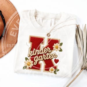 Grade Level PNG Bundle, Chenille Varsity Letter Patch Sublimation, Pre-K to Fourth Grade Shirt Design, Kindergarten Png, Back to School