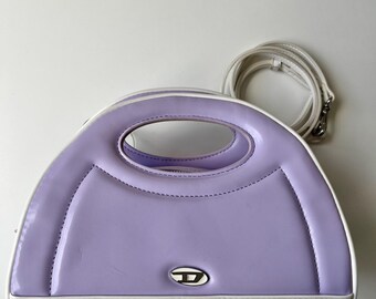 Vintage Diesel Y2K Handbag | Lilac Shoulder Bag | Archive Designer Bag | Early 2000s