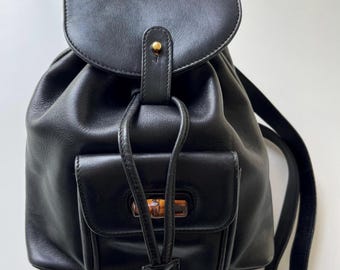 Vintage Gucci Bamboo Backpack