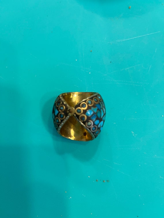 Antique Tibetan Sultan Ring size 7 - image 3