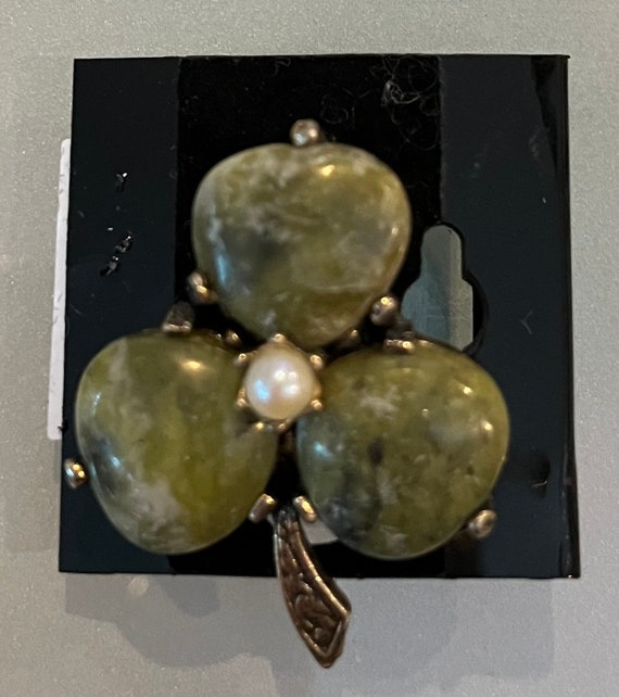 Jade brooch