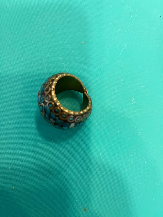Antique Tibetan Sultan Ring size 7 - image 4