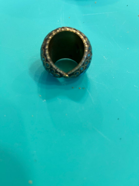 Antique Tibetan Sultan Ring size 7 - image 5