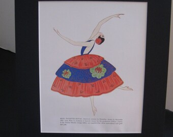 Flapper Era Fashion Print - "Mlle. Paulette Duval" -Vintage Art - Think GIFT