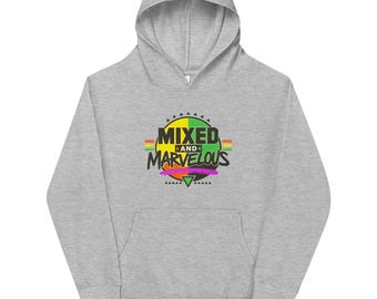 Sudadera con capucha juvenil Mixed & Marvelous / Sudadera con capucha infantil estilo retro de los 90 / Sudadera con capucha de felpa para niños