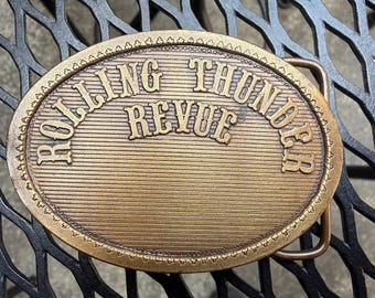 Fibbia per cintura del tour Rolling Thunder Revue di Bob Dylan del 1976