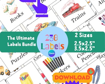 Daycare Labels with Pictures Bundle, In Home Daycare Organizer, Classroom Decor Bundles for Elementary