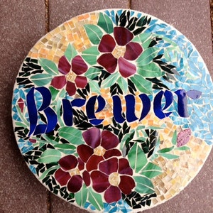 Custom Order Name Mosaic Stepping Stone image 1