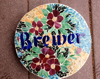 Custom Order Name Mosaic Stepping Stone