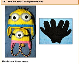 KNITTING PATTERN - Minion Edith Ear Flap Hat - Etsy