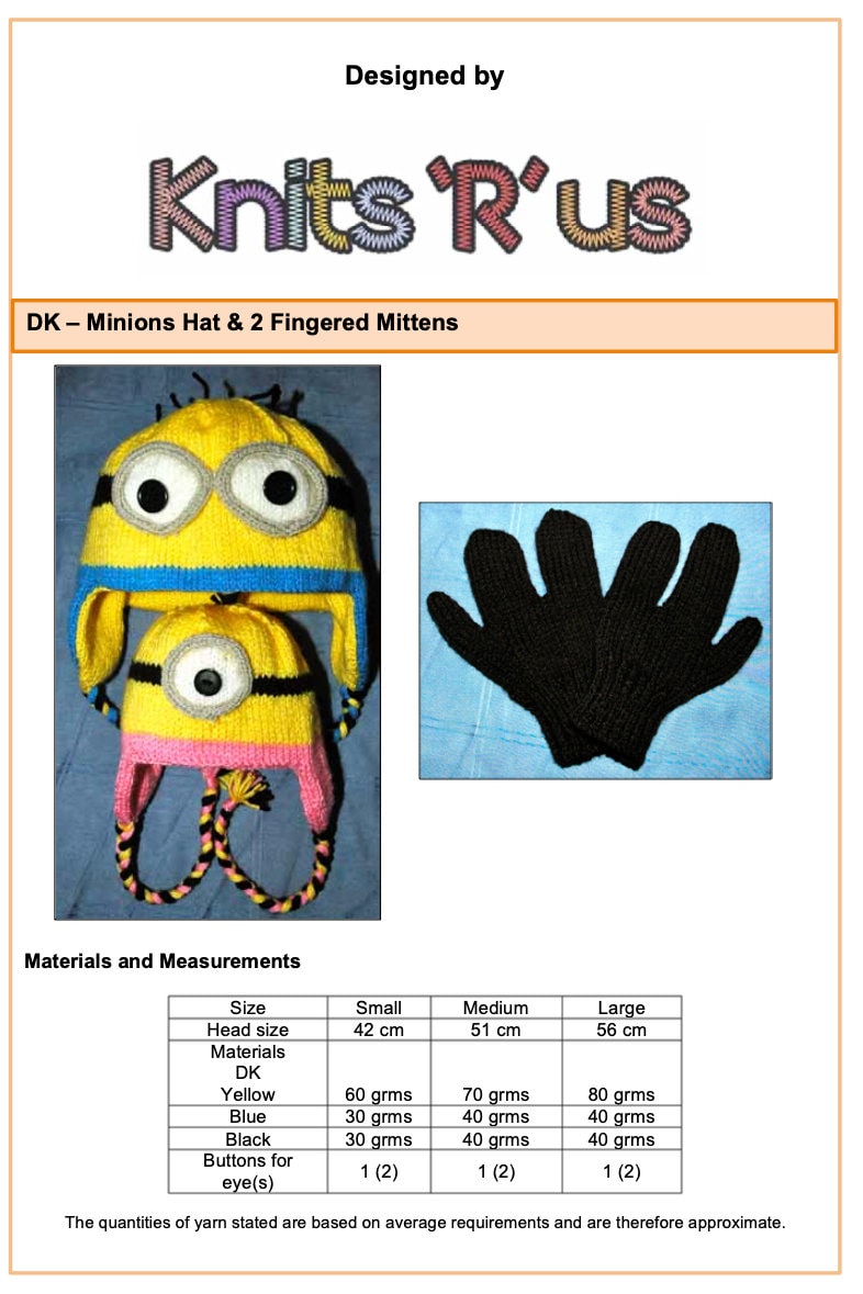 Bonnet À Pompon Minions - Bonnet À Pompon Minions (Bleu