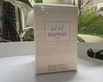 Perfume vintage Balmain Vent Vert 75 ml 2.5 oz Eau de Toilette en spray – Fórmula rara de los años 90 – Nuevo, sellado en su caja.
