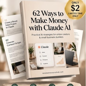 62 Ways to Make Money with Claude AI | AI Side Hustles and Business Ideas | Claude AI Guide for Beginners | Digital Product & Online Income