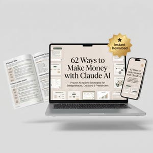 62 Ways to Make Money with Claude AI | AI Side Hustles and Business Ideas | Claude AI Guide for Beginners | Digital Product & Online Income