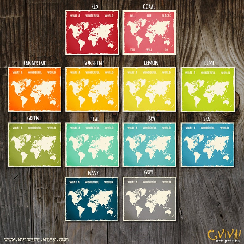 World Map Custom Wedding Print Destination Wedding Gift Memento Couple print alternative Signature Guest Books I would cross the ocean image 2