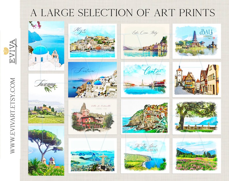 Amalfikusten italienska rivieran Grand Convento di Amalfi Landskapsillustration konsttryck från en akvarellmålning bild 9