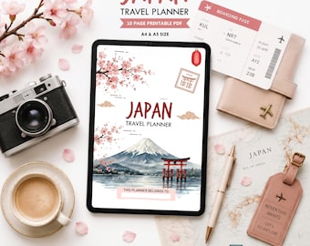 Japan Reiseplaner Printable PDF | Urlaubsplaner | Reisetagebuch | Reiseplaner A4 A5 Sofortdownload | Japan Reiseplaner
