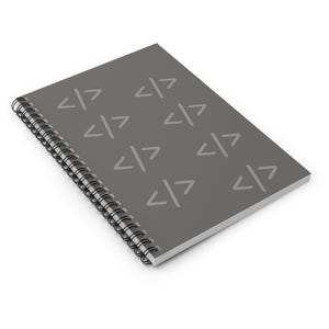 Code Brackets Spiral Notebook | Developer Ruled Notebook image 4