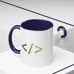 Colorful Code Symbols Mug | Accent Coffee Mug