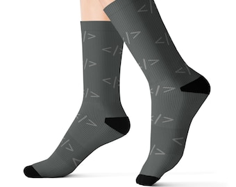 Code Brackets Pattern Socks Sublimation Socks | Programmer Dev Tech Novelty