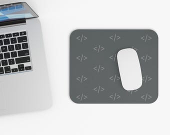Programmer Mouse Pad, Software Developer Gift, Code Brackets