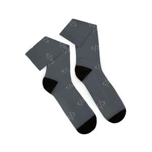 Code Brackets Pattern Socks Sublimation Socks | Programmer Dev Tech Novelty image 2