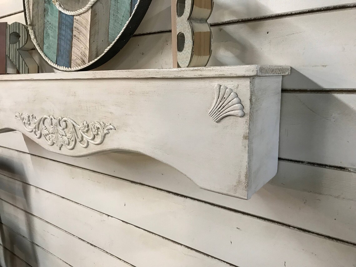 Large Mantel Shelf Primitive Mantle Shelffireplace Etsy