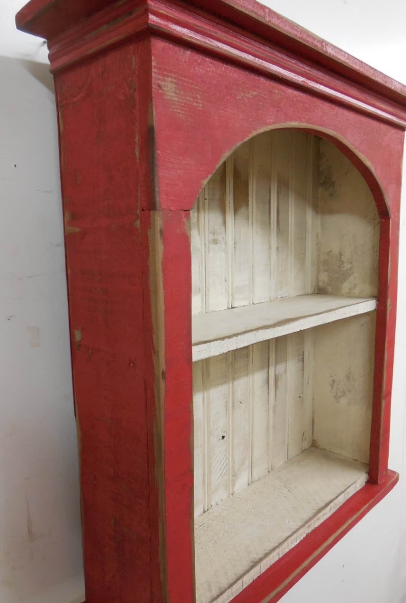 Shabby Style Wall Shelf, Primitive Wall Shelf,french Country Wall Shelf