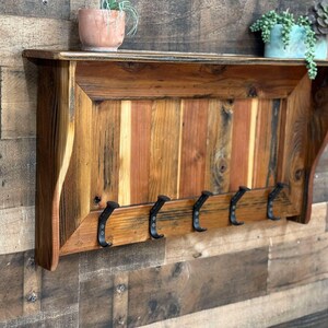 Barn Wood Coat Rack, Rustic Coat Rack,primitive Coat Rack, Antique Coat ...