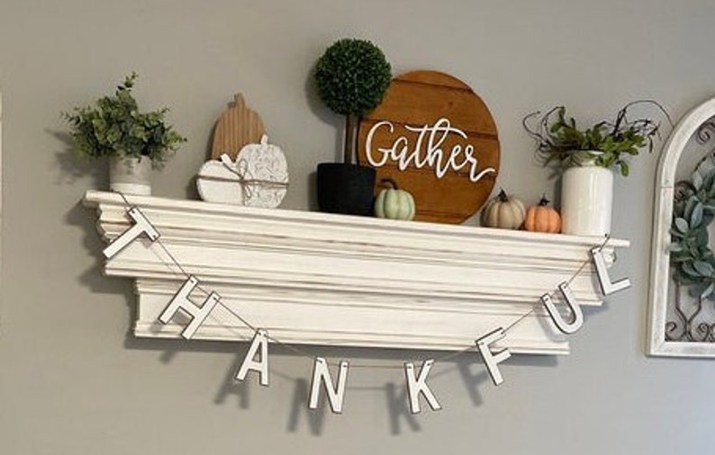 French Country Mantel Shelfprimitive Mantle Shelffireplace Etsy