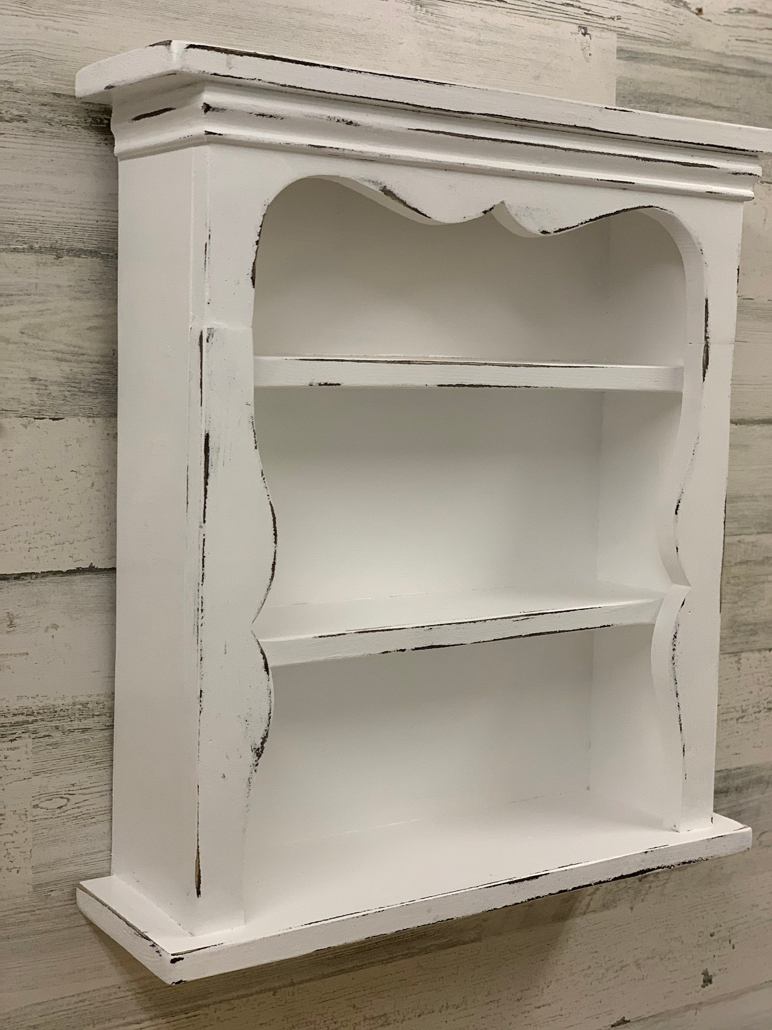 Shabby Style Wall Shelf, Primitive Wall Shelf, Sweetheart Wall Shelf