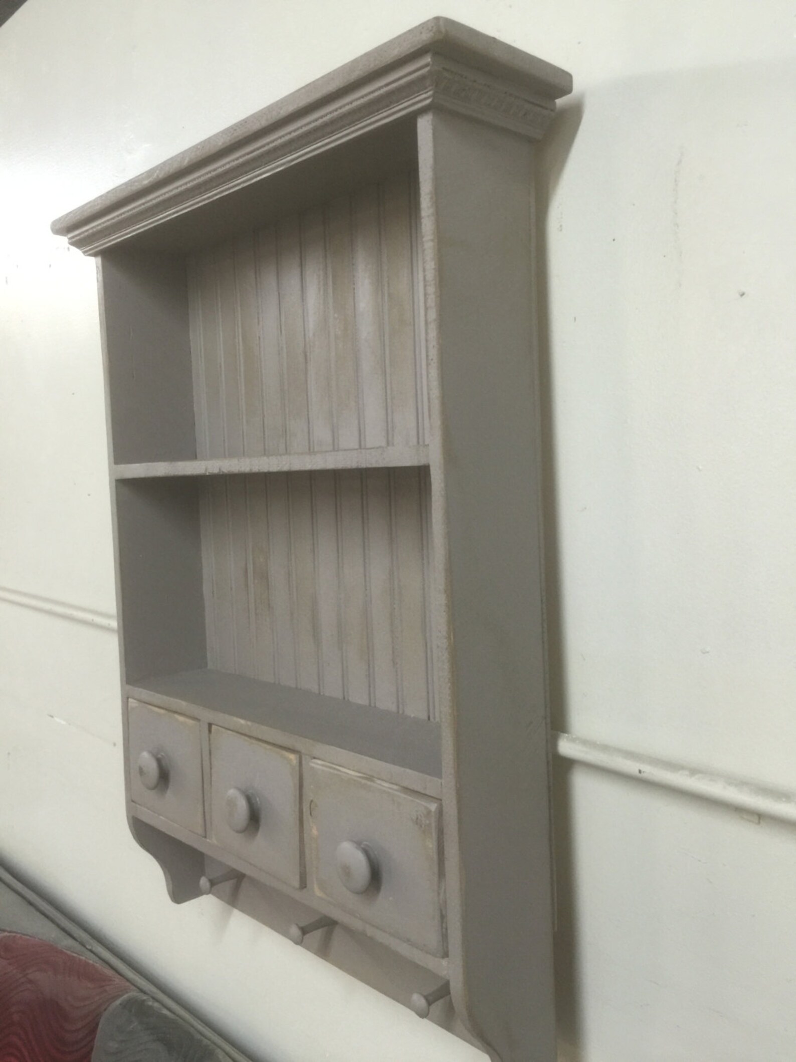 French Country Wall Shelf Cottage Chic Shelf Shaker Etsy