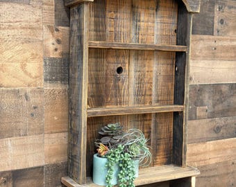 Primitive Wall Shelf, Antique wall shelf, Barn Wood shelf, shaker peg shelf, antique style wall shelf, Distressed shelf, Colonial shelf