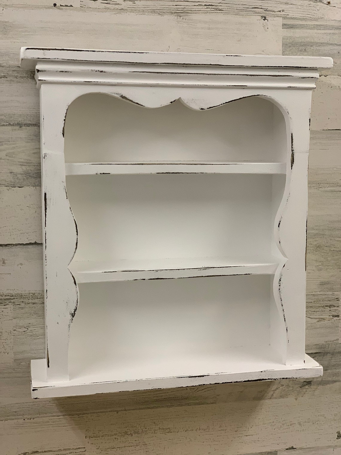 Shabby Style Wall Shelf Primitive Wall Shelf Sweetheart Wall Etsy