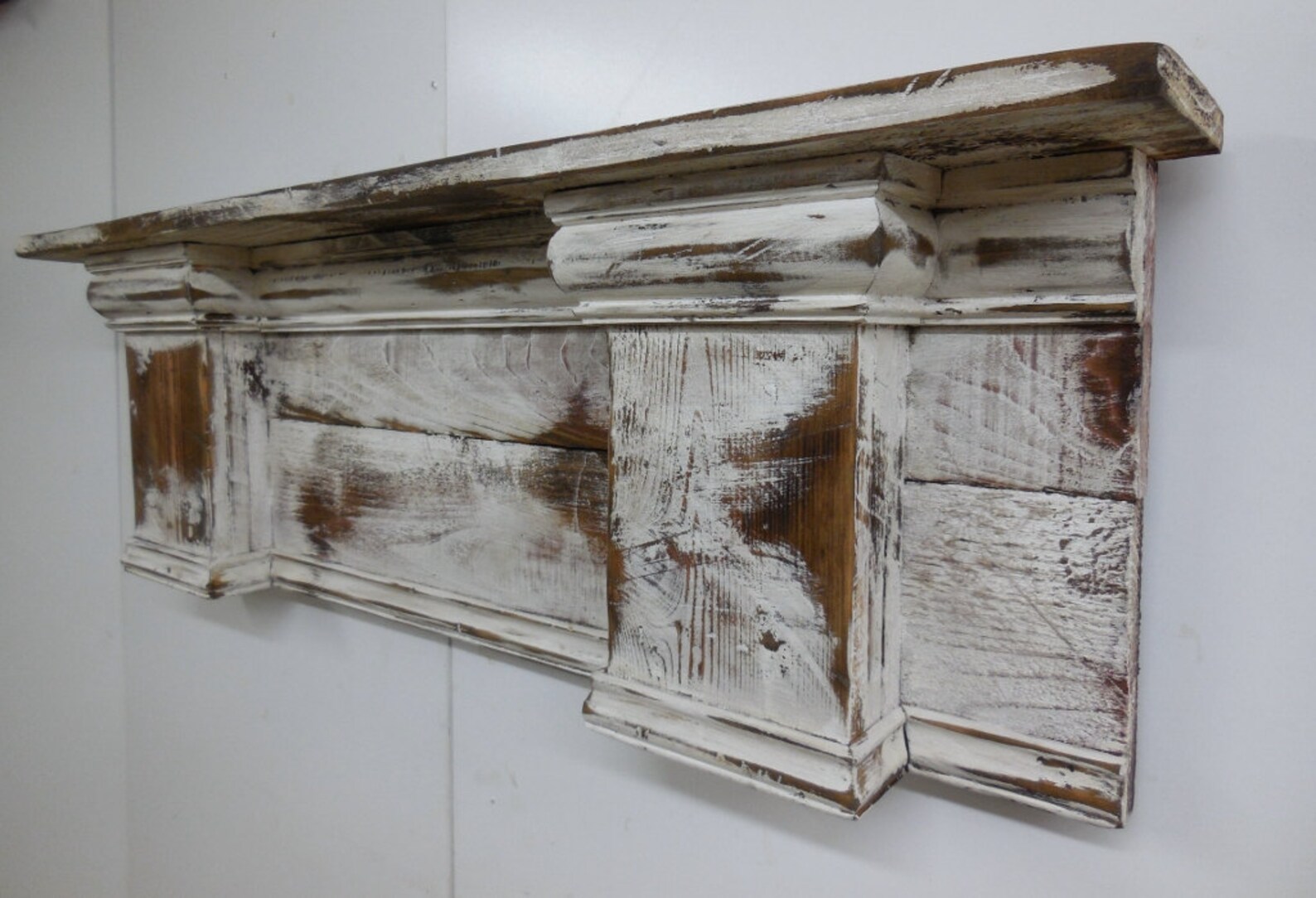 French Country Mantle Shelf Primitive Mantle ShelfFireplace Etsy
